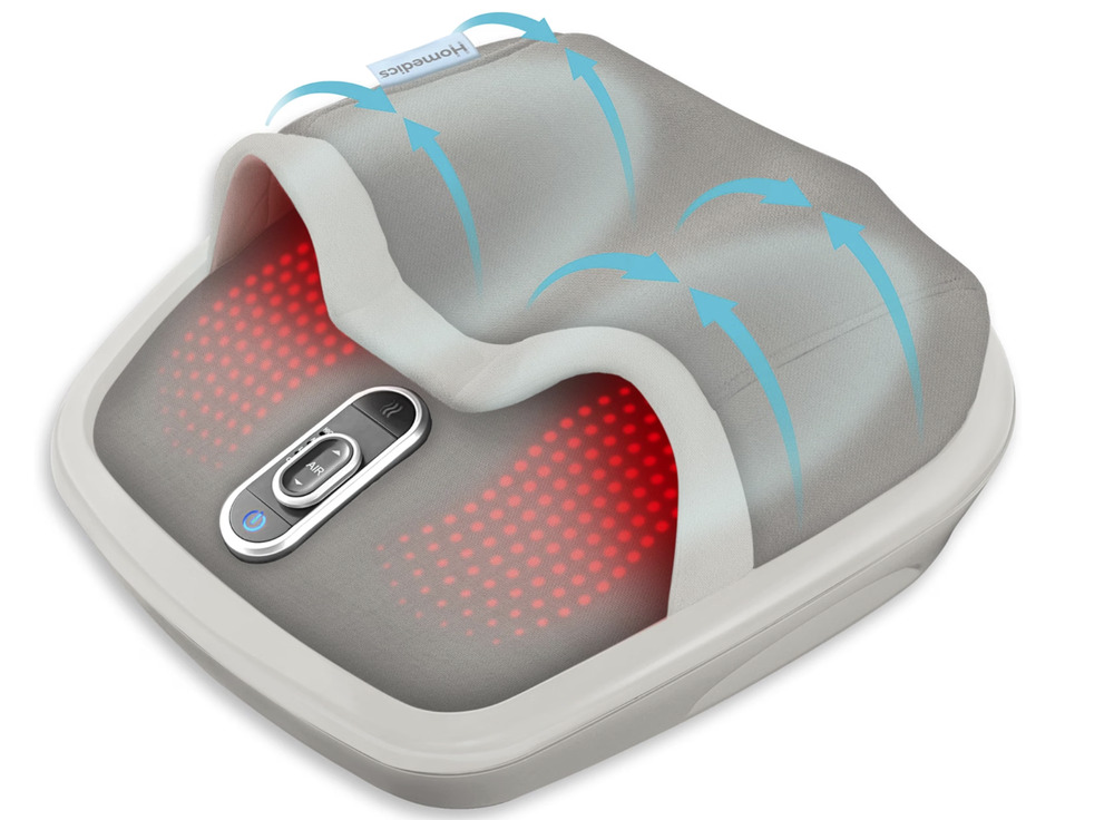 Homedics Shiatsu Acupressure Air Max Foot Massager with Soothing Heat Option